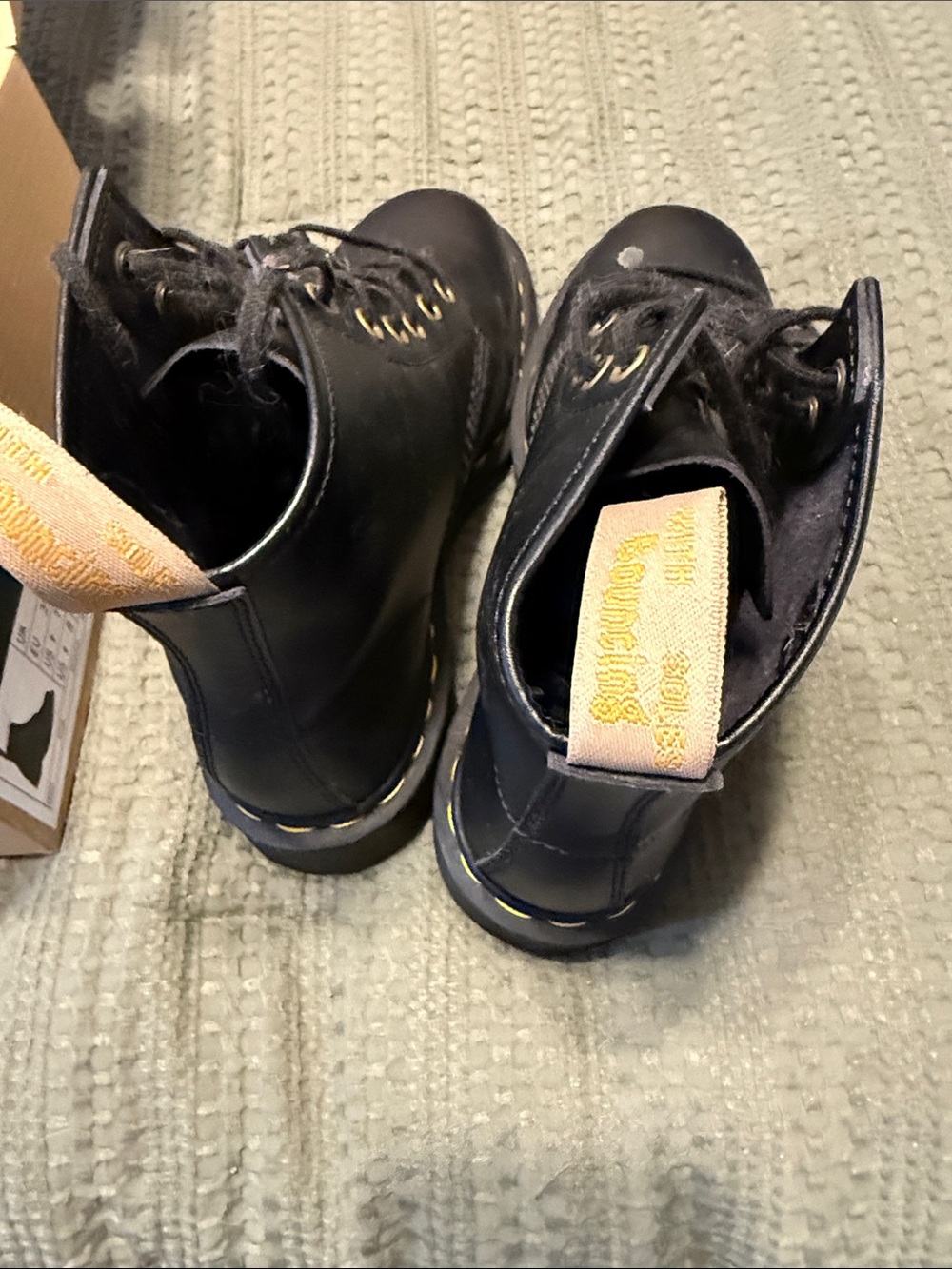 Dr. Martens Vegan 101 Black Lace-Up Boots - Picture 5 of 5